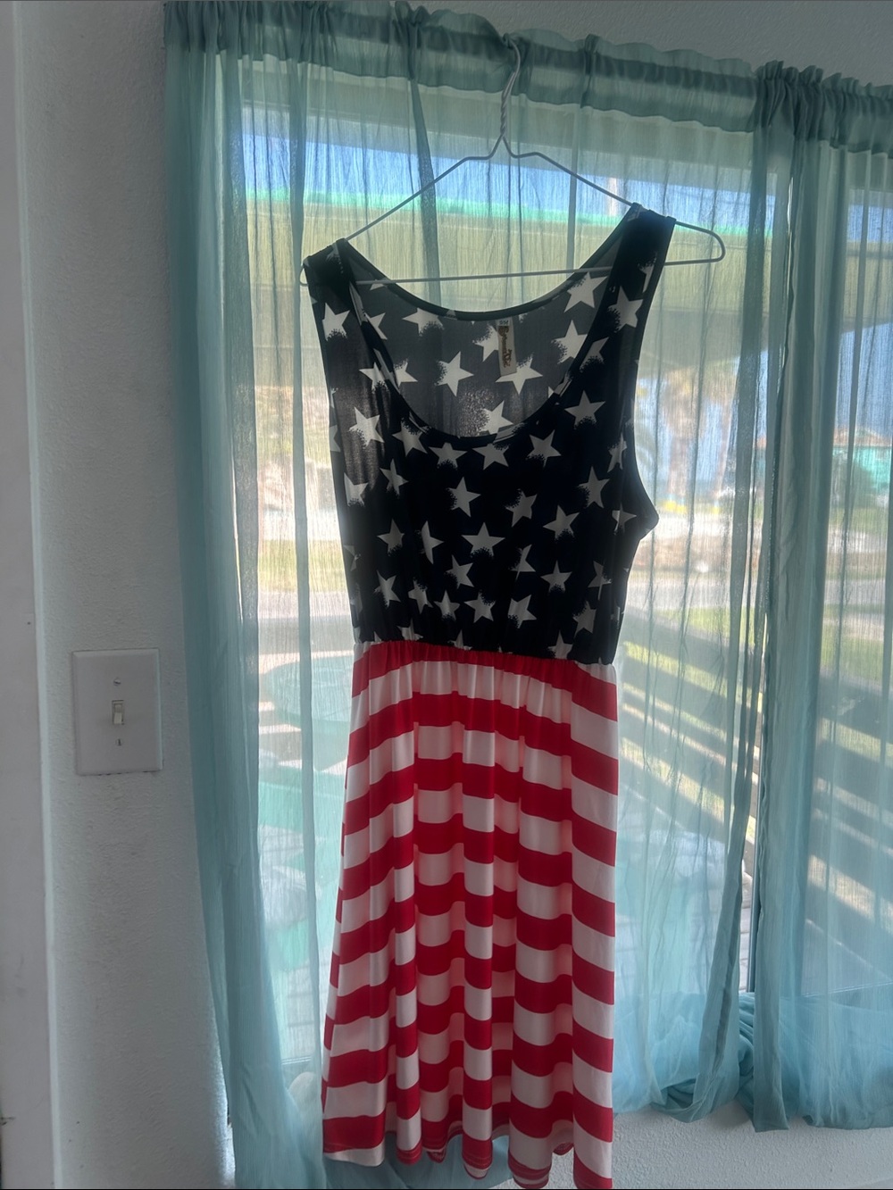 Shoreline Red, White & Blue Star Stripe Sleeveless Dress